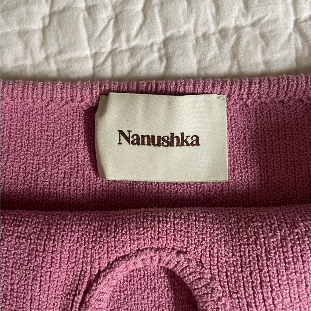 Nanushka Knit Tube Top with Wire Keyhole Bust